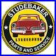 Vintage Studebaker Porcelain Service Sign Gas Station Pump Motor Oil Dealership