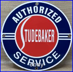 Vintage Studebaker Porcelain Service Sign Gas Station Pump Motor Oil Dealership Vintage Studebaker Porcelain Service Sign Gas Station Pump Motor Oil Dealership
