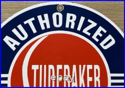 Vintage Studebaker Porcelain Service Sign Gas Station Pump Motor Oil Dealership Vintage Studebaker Porcelain Service Sign Gas Station Pump Motor Oil Dealership