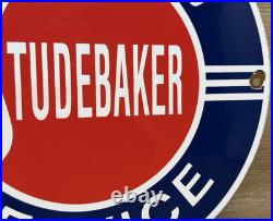 Vintage Studebaker Porcelain Service Sign Gas Station Pump Motor Oil Dealership Vintage Studebaker Porcelain Service Sign Gas Station Pump Motor Oil Dealership