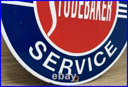 Vintage Studebaker Porcelain Service Sign Gas Station Pump Motor Oil Dealership Vintage Studebaker Porcelain Service Sign Gas Station Pump Motor Oil Dealership