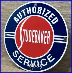 Vintage Studebaker Porcelain Service Sign Gas Station Pump Motor Oil Dealership Vintage Studebaker Porcelain Service Sign Gas Station Pump Motor Oil Dealership