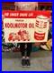 Vintage Style Metal Sign 2 Sided Koolmotor Oil NOT Porcelain 34x24 Made USA