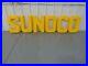 Vintage Sunoco Gas and Oil Service Station Display Sign Plastic Letters