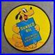 Vintage Sunoco Keeps Motors Old Us Gasoline Oil Gas Pump Enamel Porcelain Sign
