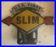 Vintage Sunoco Metal License Plate Topper Gas Oil Sign Accessory