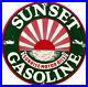 Vintage Sunset Gasoline Porcelain Sign Service Gas Station Sunrise Motor Oil