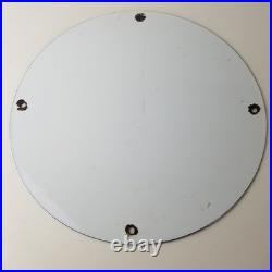 Vintage Sunset Gasoline Sign Gas Motor Oil Pump Plate Porcelain Sign