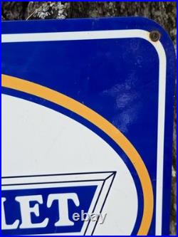 Vintage Super Chevrolet Reduce Wear Save Oilporcelain Sign 30 Dealership Sign