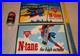 Vintage Superman Conoco Gasoline & Oil Pump Porcelain Sign Lot Of 2! Advertising
