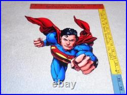 Vintage Superman Movie & Tv Show Die-cut Flying Super Man 12 Metal Gas Oil Sign
