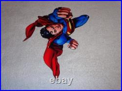 Vintage Superman Movie & Tv Show Die-cut Flying Super Man 12 Metal Gas Oil Sign