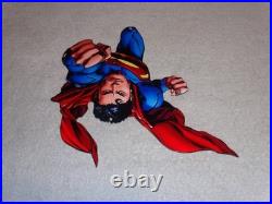 Vintage Superman Movie & Tv Show Die-cut Flying Super Man 12 Metal Gas Oil Sign