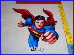 Vintage Superman Movie & Tv Show Die-cut Flying Super Man 12 Metal Gas Oil Sign