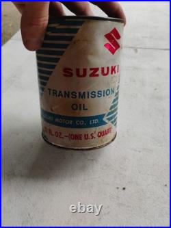 Vintage Suzuki Transmission Oil 32 Fl. Oz One U. S. Quart Unopened Can Full