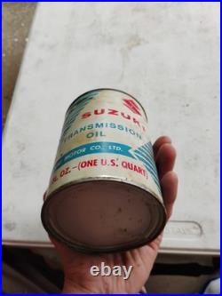 Vintage Suzuki Transmission Oil 32 Fl. Oz One U. S. Quart Unopened Can Full