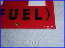 Vintage Texaco Diesel Chief L Fuel Sprayer 18 Porcelain Metal Gasoline Oil Sign