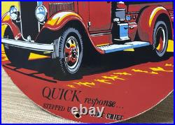 Vintage Texaco Fire Chief Gasoline Porcelain Sign Motor Oil Gas Station Pump