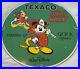 Vintage Texaco Fire-chief Gasoline Porcelain Sign Disney Mickey Donald Duck Oil