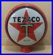 Vintage Texaco Gas Pump Globe Light Glass Lens Top Service Station Oil Decor