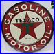 Vintage Texaco Gasoline Motor Oil Rare Advertising 24 Oval Shaped Sign Décor