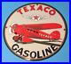 Vintage Texaco Gasoline Porcelain Motor Oil Service Station Pump Airplane Sign