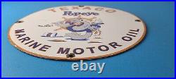 Vintage Texaco Gasoline Sign Popeye Sailor Gas Pump Plate Porcelain Sign