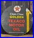 Vintage Texaco Golden Texaco Motor Oil Porcelain Sign 12