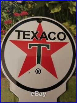 Vintage Texaco Mens Ladies Restroom Key 6 Porcelain Metal Bathroom Gas Oil Sign