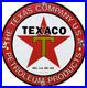 Vintage Texaco Motor Oil Porcelain Sign Texas Gasoline Gas Station Pump Plate