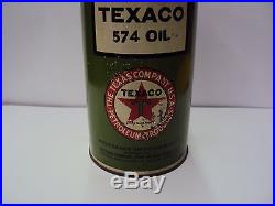 Vintage Texaco One Fourth Us Gallon Service Station Oil Can 729-y