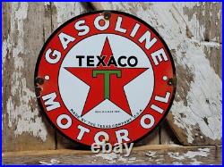 Vintage Texaco Porcelain Sign Motor Oil Gasoline Station Old Service Pump Plate Vintage Texaco Porcelain Sign Motor Oil Gasoline Station Old Service Pump Plate