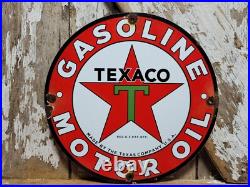 Vintage Texaco Porcelain Sign Motor Oil Gasoline Station Old Service Pump Plate Vintage Texaco Porcelain Sign Motor Oil Gasoline Station Old Service Pump Plate