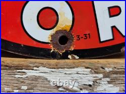Vintage Texaco Porcelain Sign Motor Oil Gasoline Station Old Service Pump Plate Vintage Texaco Porcelain Sign Motor Oil Gasoline Station Old Service Pump Plate
