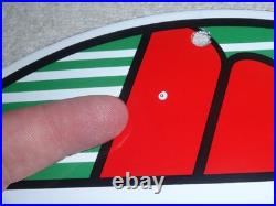 Vintage Texaco Sky Chief Gasoline 11 3/4 Porcelain Metal Service Station Sign