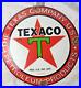 Vintage Texaco Texas Company Porcelain Sign Pump Plate Gas Station Oil Service