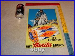 Vintage The Lone Ranger Merita Bread Metal Tv Show Gasoline Oil Advertising Sign Vintage The Lone Ranger Merita Bread Metal Tv Show Gasoline Oil Advertising Sign