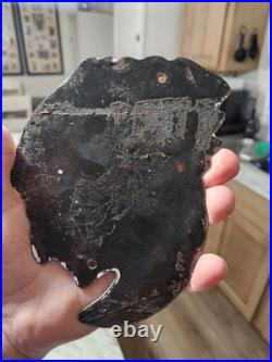 Vintage Tobacco Sign Porcelain Red Man Chew Gas Pump Display Sign