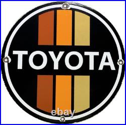 Vintage Toyota Porcelain Sign Dealership Land Cruiser 4runner Tacoma Oil Gas Vintage Toyota Porcelain Sign Dealership Land Cruiser 4runner Tacoma Oil Gas