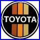 Vintage Toyota Porcelain Sign Dealership Land Cruiser 4runner Tacoma Oil Gas