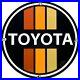 Vintage Toyota Porcelain Sign Dealership Land Cruiser 4runner Tacoma Oil Gas