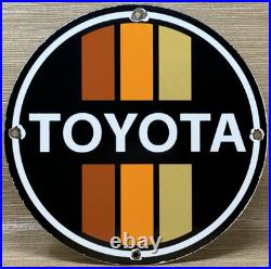 Vintage Toyota Porcelain Sign Dealership Land Cruiser 4runner Tacoma Oil Gas Vintage Toyota Porcelain Sign Dealership Land Cruiser 4runner Tacoma Oil Gas