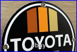 Vintage Toyota Porcelain Sign Dealership Land Cruiser 4runner Tacoma Oil Gas Vintage Toyota Porcelain Sign Dealership Land Cruiser 4runner Tacoma Oil Gas