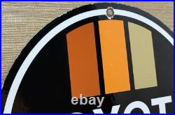 Vintage Toyota Porcelain Sign Dealership Land Cruiser 4runner Tacoma Oil Gas