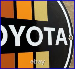 Vintage Toyota Porcelain Sign Dealership Land Cruiser 4runner Tacoma Oil Gas Vintage Toyota Porcelain Sign Dealership Land Cruiser 4runner Tacoma Oil Gas