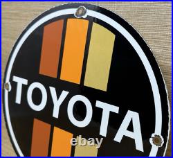 Vintage Toyota Porcelain Sign Dealership Land Cruiser 4runner Tacoma Oil Gas Vintage Toyota Porcelain Sign Dealership Land Cruiser 4runner Tacoma Oil Gas