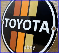 Vintage Toyota Porcelain Sign Dealership Land Cruiser 4runner Tacoma Oil Gas Vintage Toyota Porcelain Sign Dealership Land Cruiser 4runner Tacoma Oil Gas
