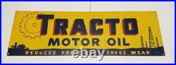 Vintage Tracto Motor Oil Gas Station Metal Advertising Tin Sign Farm Auto Garage Vintage Tracto Motor Oil Gas Station Metal Advertising Tin Sign Farm Auto Garage