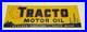 Vintage Tracto Motor Oil Gas Station Metal Advertising Tin Sign Farm Auto Garage