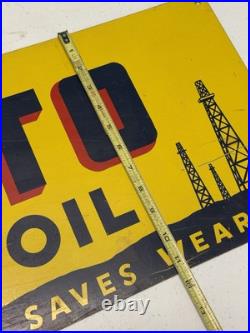 Vintage Tracto Motor Oil Gas Station Metal Advertising Tin Sign Farm Auto Garage Vintage Tracto Motor Oil Gas Station Metal Advertising Tin Sign Farm Auto Garage